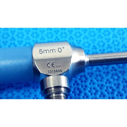 Silver ideal eyes 5mm autoclavable endoscope with blue handle engraved 5mm 0 degree and ce certification from stryker