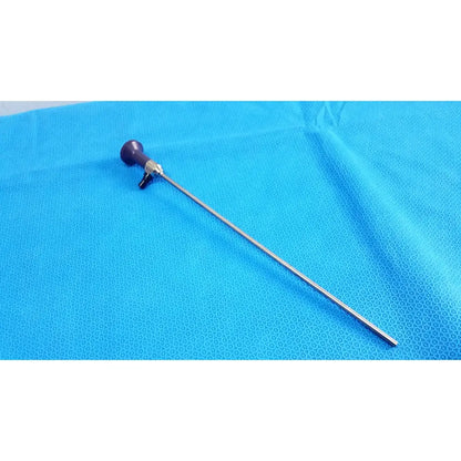 Sleek metallic stryker 0502-503-030 5mm 0° autoclavable endoscope with dark purple ergonomic handle and stainless steel shaft