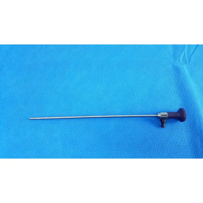 Stryker 0502-503-030 precision 5.5mm 0° autoclavable endoscope with dark purple handle and polished stainless steel shaft