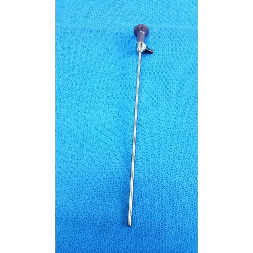 Stryker 0502-503-030 Purple-handled 5mm 0° autoclavable endoscope with long slender metallic shaft for reuse medical use