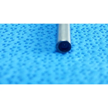 Silver cylindrical stryker 0502-503-030 precision 5.5mm 0° autoclavable endoscope with black circular aperture for reuse medical use