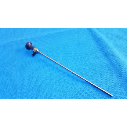 Stryker 0502-503-030 precision 5mm 0° autoclavable endoscope with purple handle and stainless steel shaft for reuse medical use