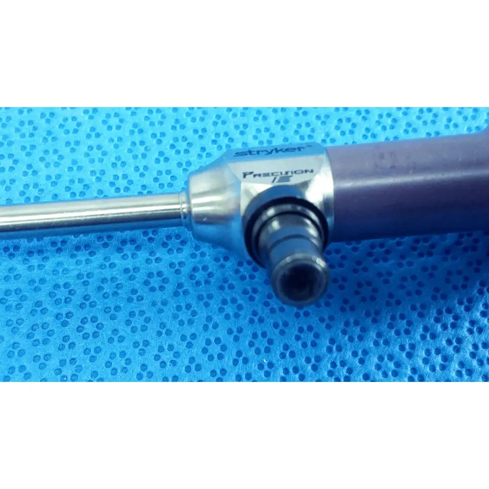 Stryker 0502-503-030 precision 5.5mm 0° autoclavable endoscope with metallic shaft and dark gray handle for reuse medical use