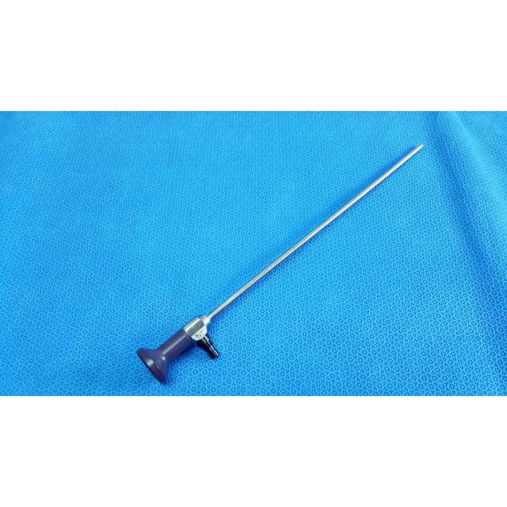 Silver stryker 0502-503-030 autoclavable endoscope with purple handle black connector 5mm 0° reuse medical device