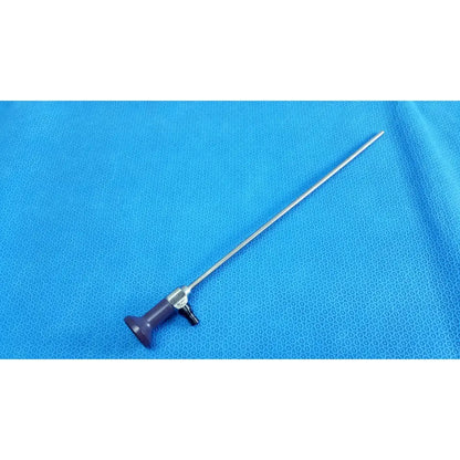 Silver stryker 0502-503-030 autoclavable endoscope with purple handle black connector 5mm 0° reuse medical device