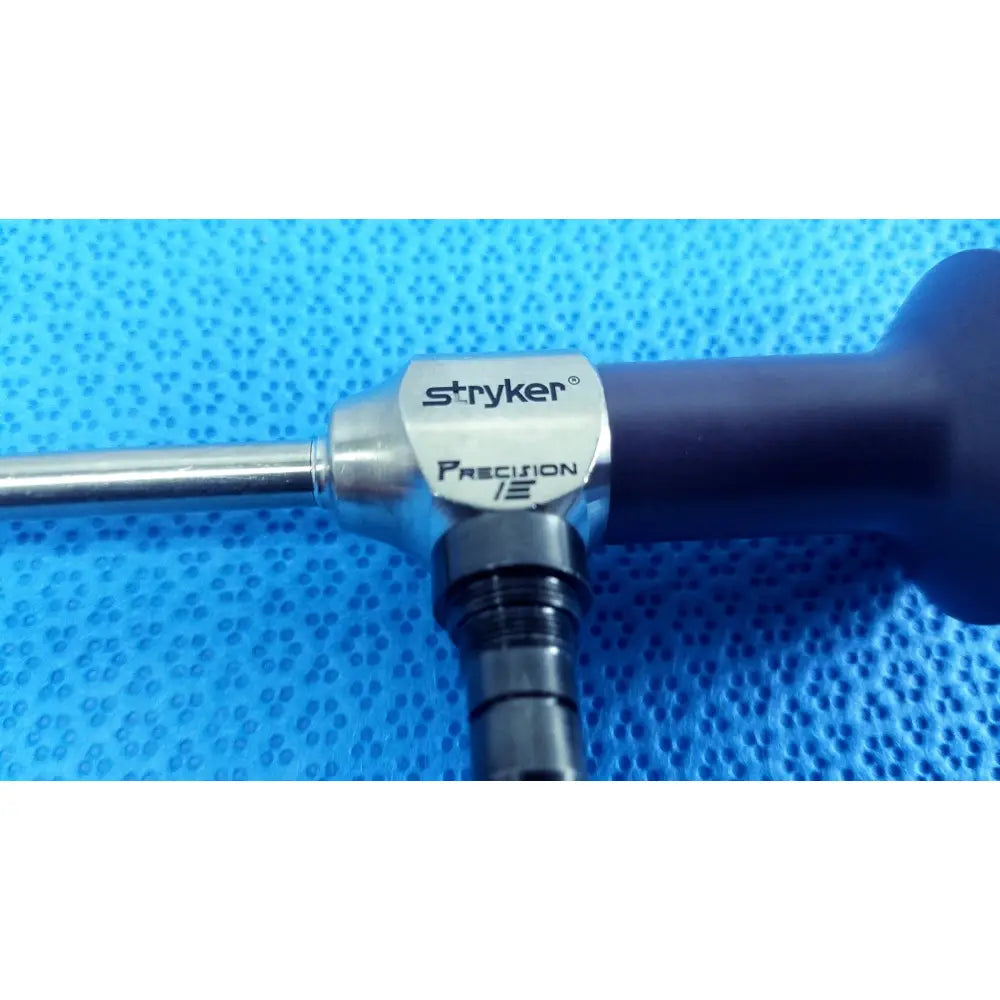 Stryker 0502-503-030 precision 5.5mm 0° autoclavable endoscope with metallic shaft and black ergonomic handle for reuse medical use