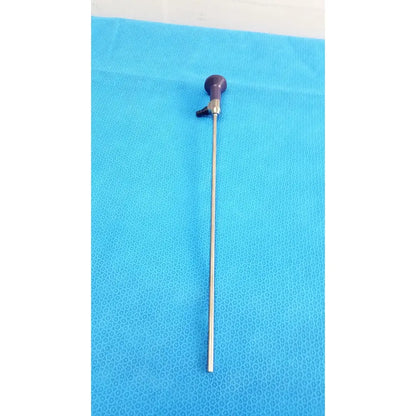 Stryker 5.5mm 0° autoclavable endoscope with purple handle and slender metallic shaft for reuse medical procedures