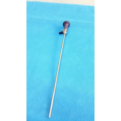 Stryker 0502-503-030 precision 5.5mm 0° autoclavable endoscope with metallic body purple handle black knob for reuse medical use