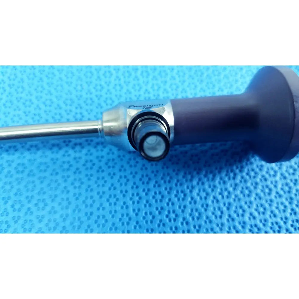 Precision 5.5mm 0° autoclavable endoscope with metallic shaft and dark gray handle for reuse medical procedures