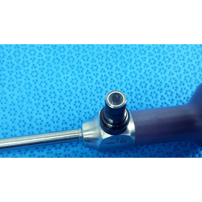 Stryker 0502-503-030 5mm 0° autoclavable endoscope with metallic shaft and dark purple handle for reuse medical procedures