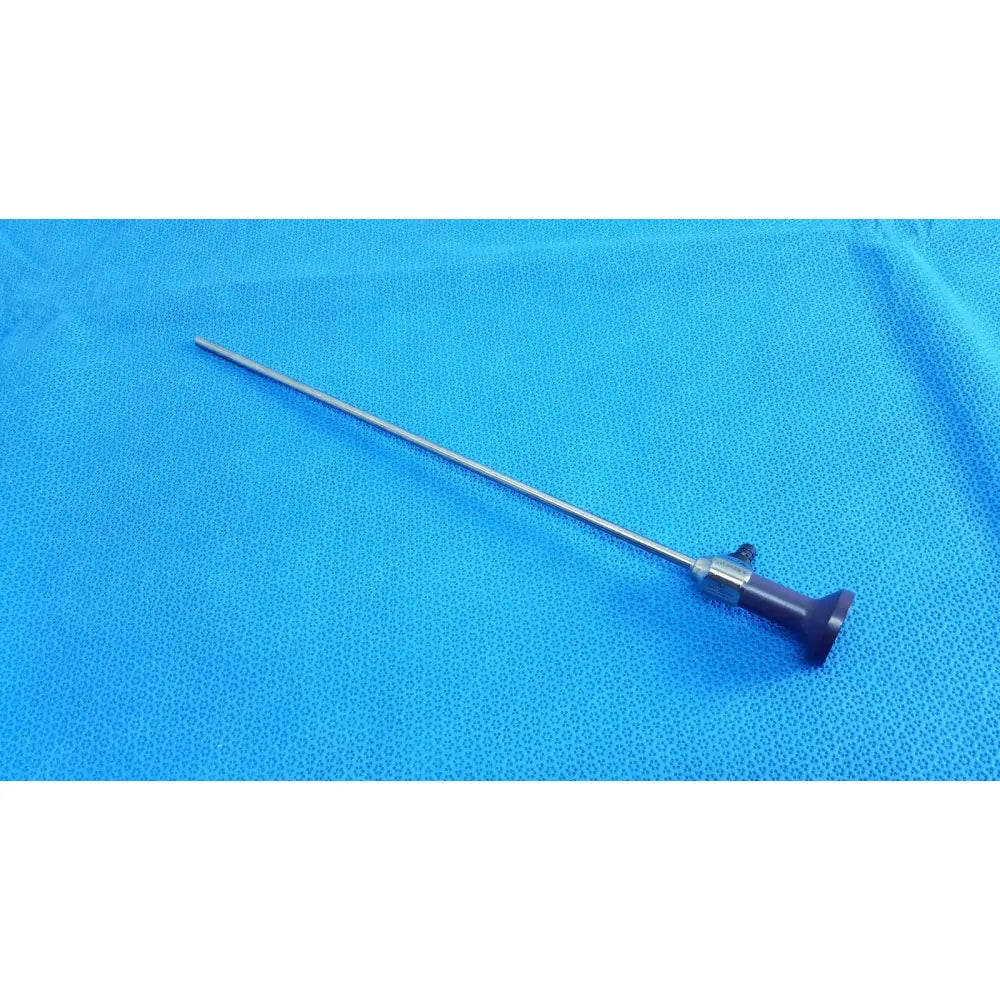 Stryker 0502-503-030 precision 5.5mm 0° autoclavable endoscope with metallic shaft and dark purple ergonomic handle for reuse medical use
