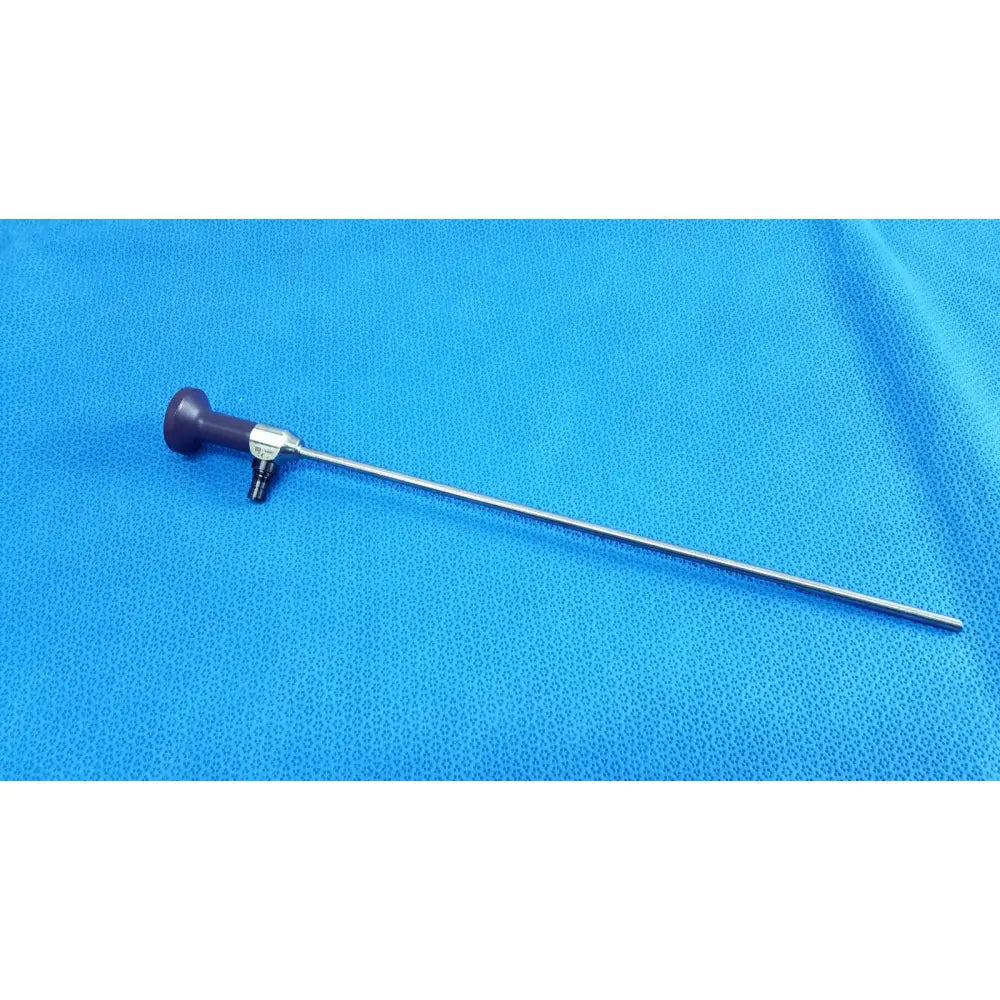 Purple-handled stryker 0502-503-030 precision 5.5mm 0° autoclavable endoscope with metallic shaft for reuse medical use