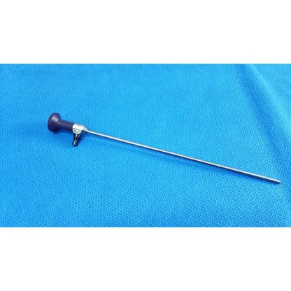 Purple-handled stryker 0502-503-030 precision 5.5mm 0° autoclavable endoscope with metallic shaft for reuse medical use