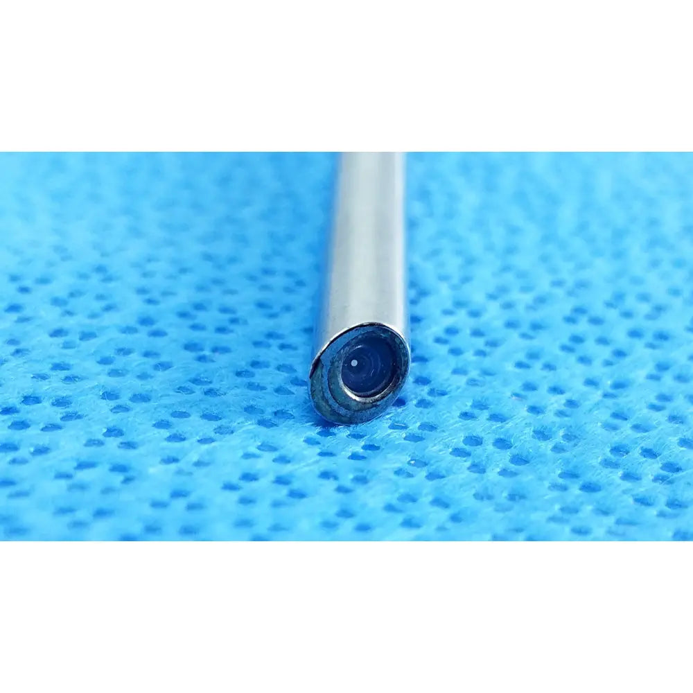 Silver cylindrical stryker 0502-503-030 precision 5.5mm 0° autoclavable endoscope with dark circular lens tip for reuse medical use