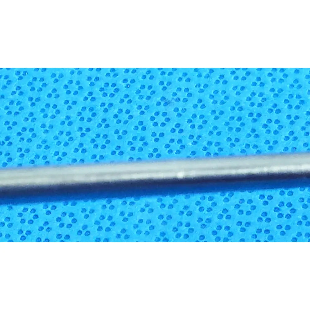 A sleek metallic 5.5mm 30° autoclavable endoscope with a smooth shaft on a textured blue surface for reuse medical use
