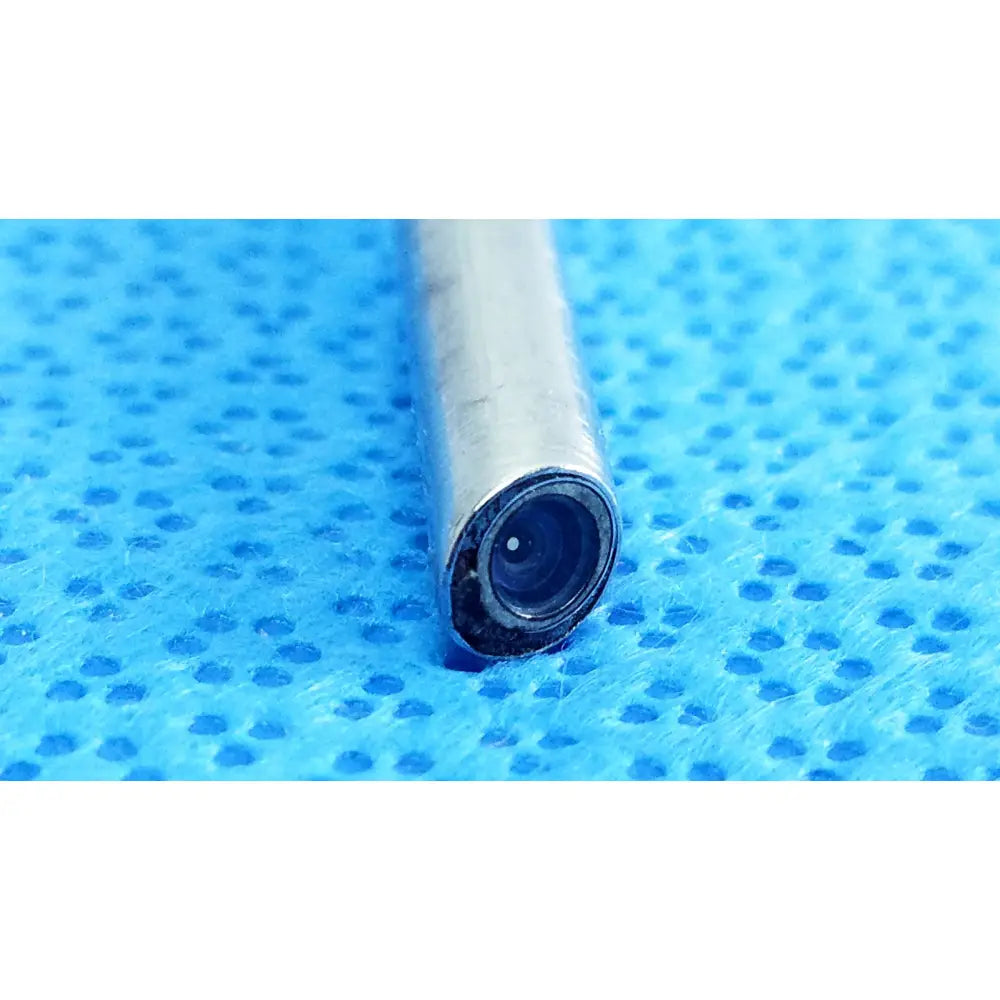Silver cylindrical Stryker 0502-503-030 precision 5.5mm 30° autoclavable endoscope with black lens tip
