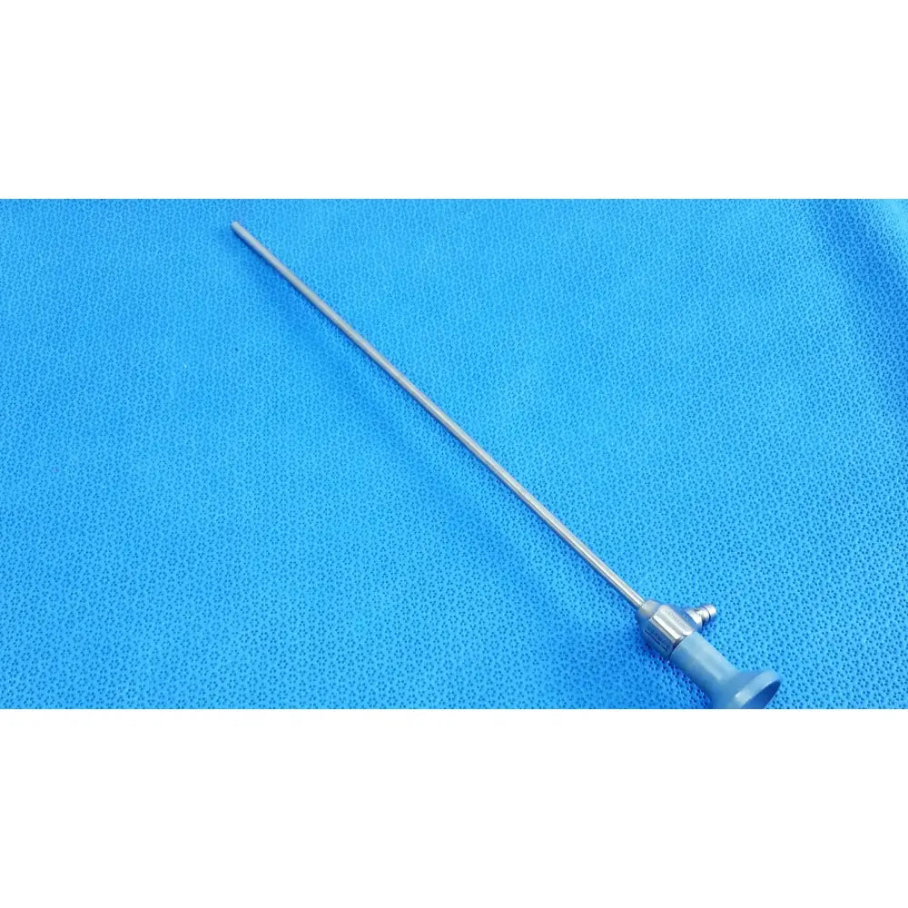 Silver surgical ideal eyes 5mm autoclavable endoscope with slender metallic shaft and gray handle control mechanism