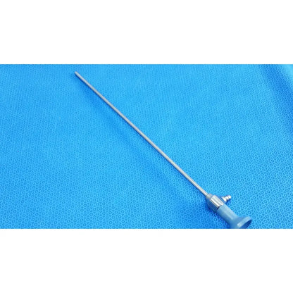 Silver surgical ideal eyes 5mm autoclavable endoscope with slender metallic shaft and gray handle control mechanism