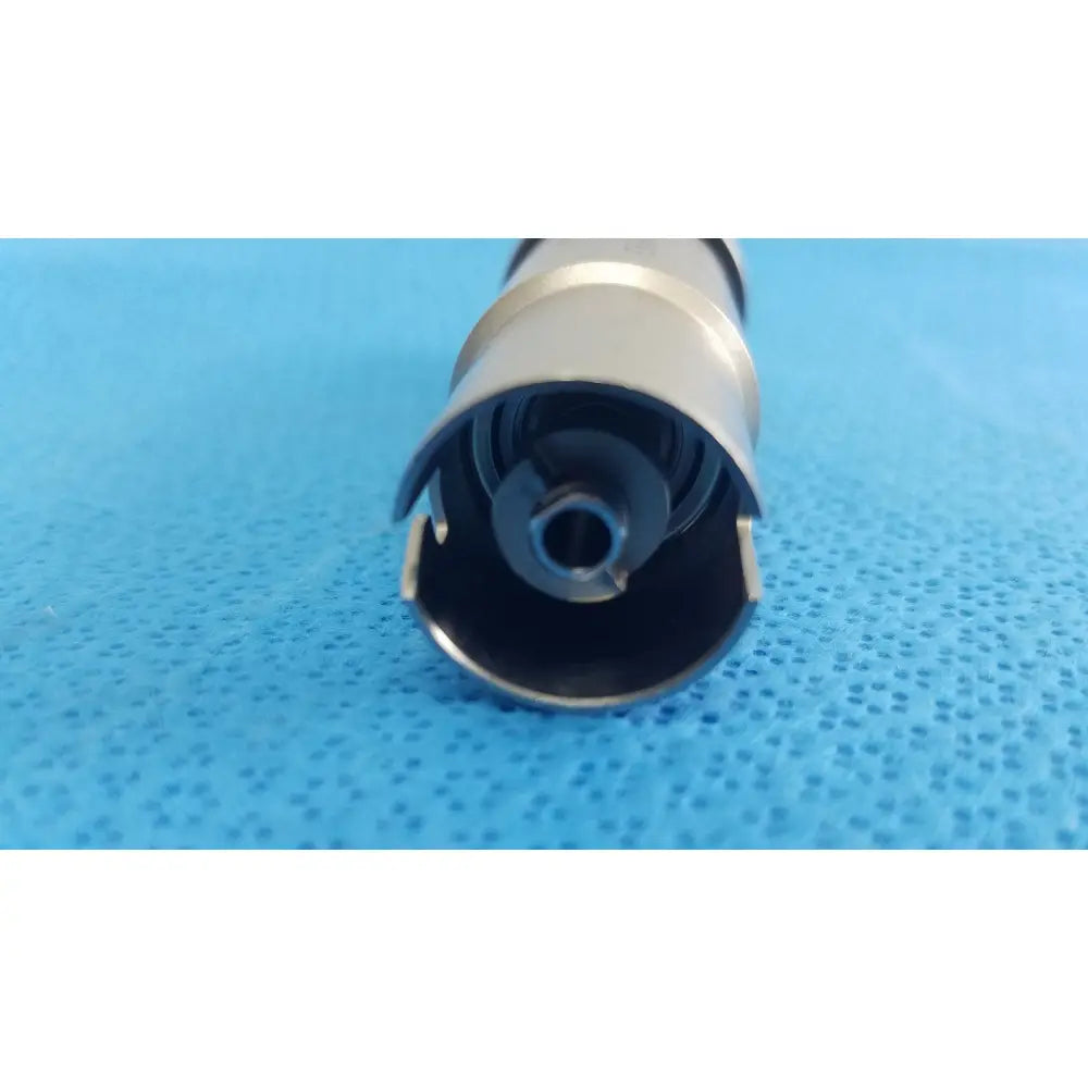 Stryker 1/4 inch silver metal drill with hollow center and segmented design for reuse medical orthopedic instruments