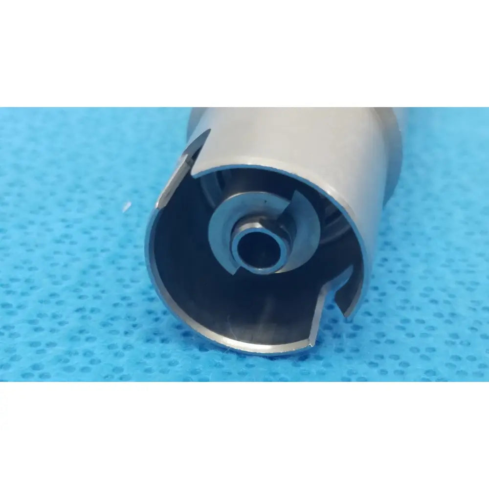 Stryker 1/4 inch silver metallic drill attachment with spiral cutting edge and hollow center for reuse medical orthopedic instruments
