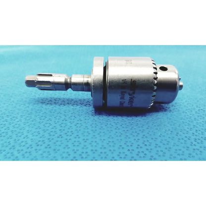 Stryker 1/4 in. keyed chuck made of silver metallic metal with engraved branding for reuse medical applications