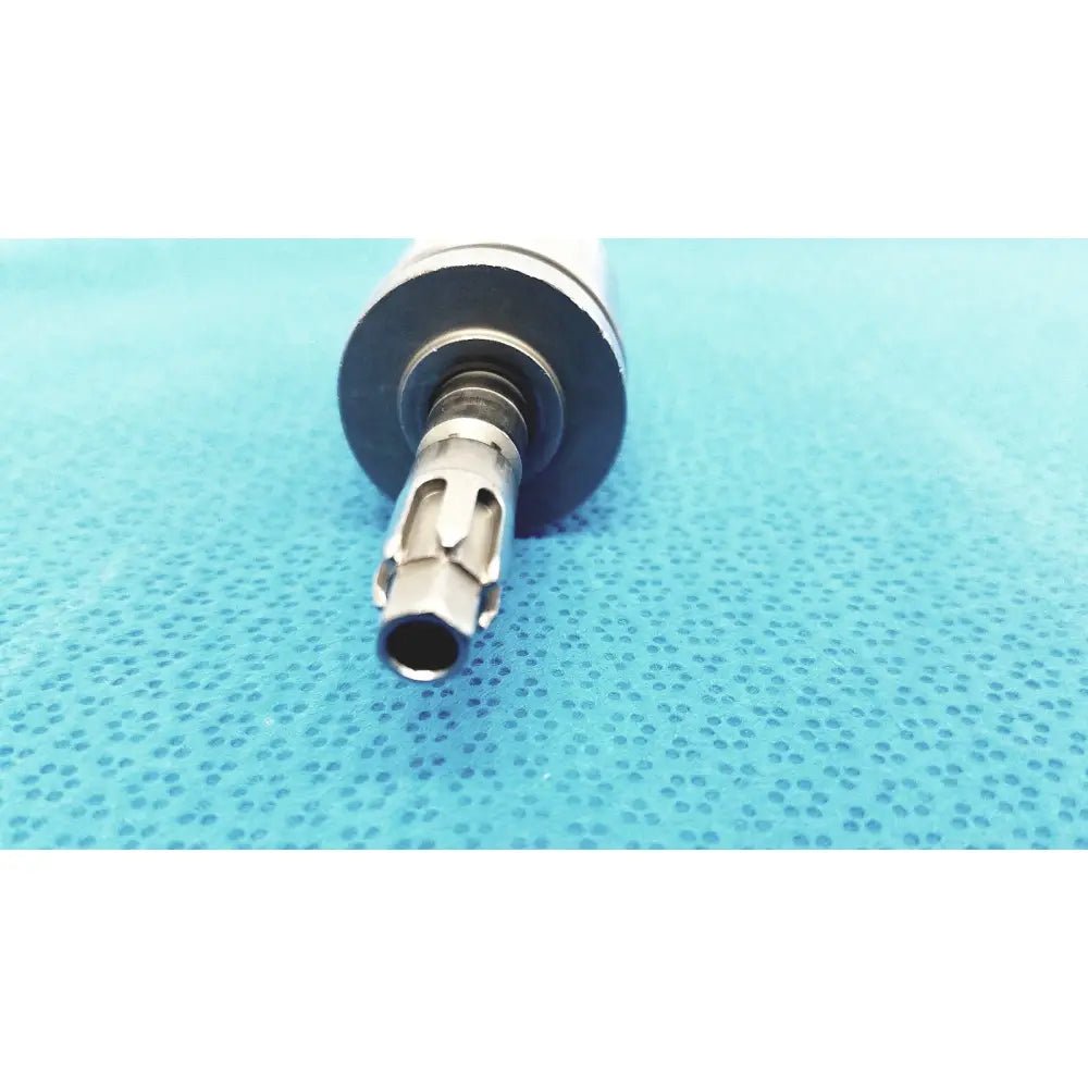 Silver surgical drill bit with black handle and precision metallic tip for reuse medical keyed chuck stryker 1/4 in