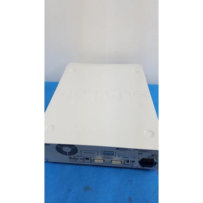 White rectangular Stryker 1488 HD camera system with matte finish showing back side ports for camera head and reuse medical use