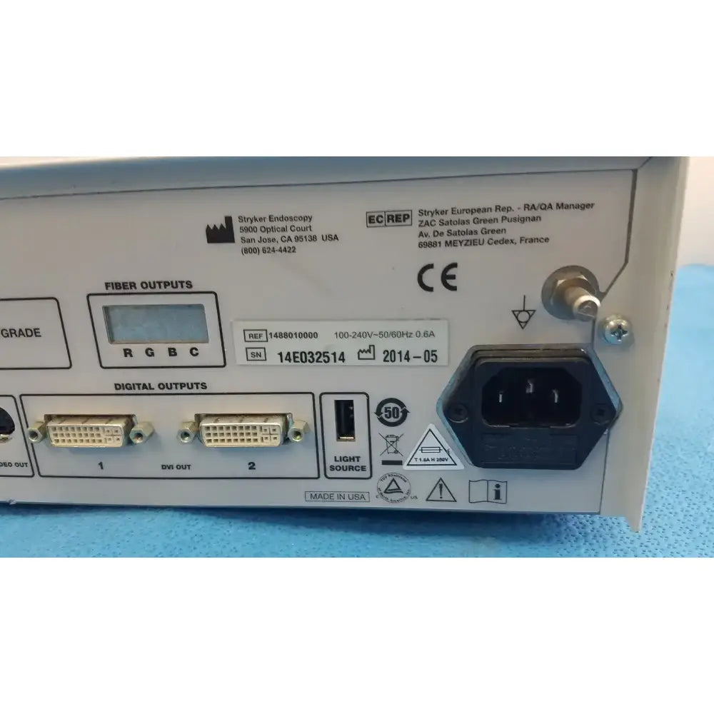 Stryker 1488 HD Endoscopy Camera System with 1488-210-105 & 1288-020-122 Console Endoscopy Camera System, second-hand product photo 13