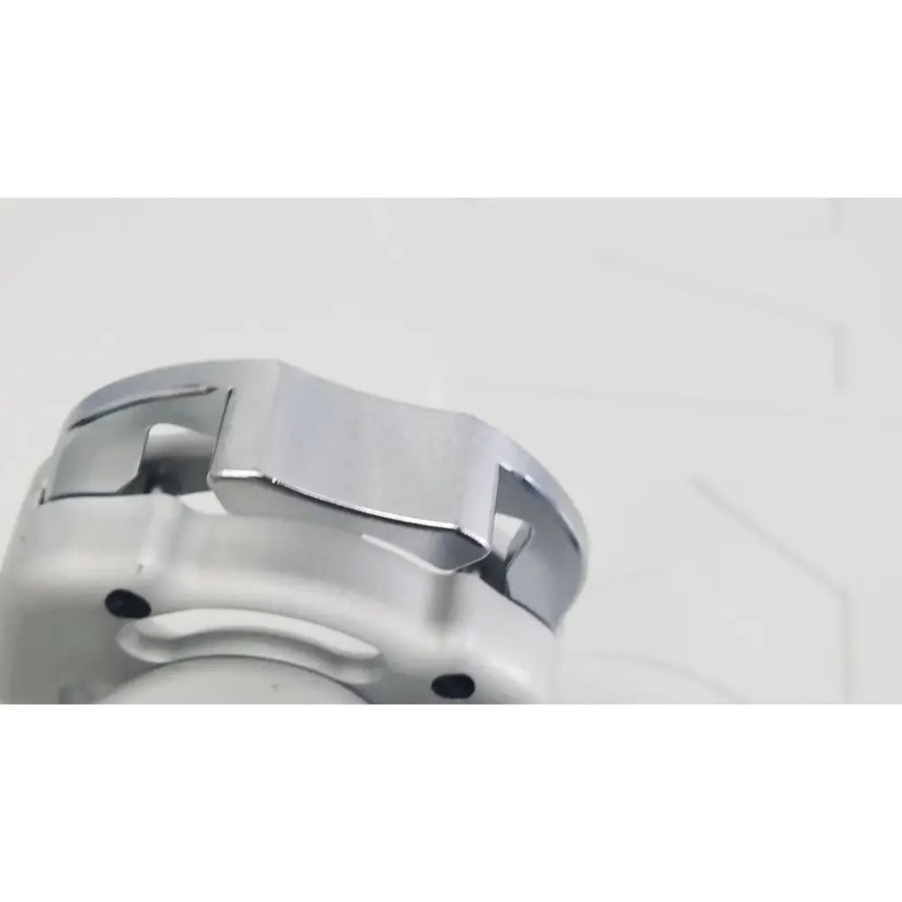 Silver-toned metal watch band with polished finish for stryker 1588 aim hd camera system reuse medical applications
