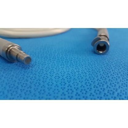 Silver metallic medical tubing with threaded connectors for stryker 195q fiber optic surgical light cable
