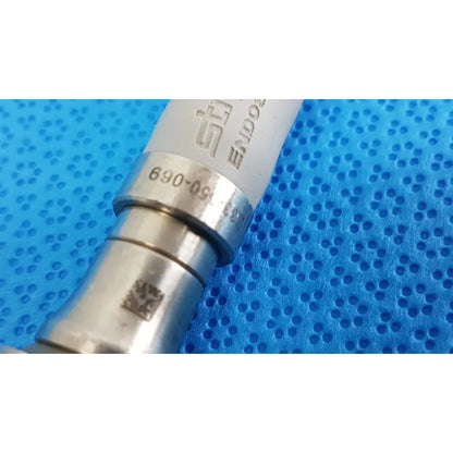 Silver and gray metallic stryker 195q fiber optic light cable with engraved branding for surgical illumination