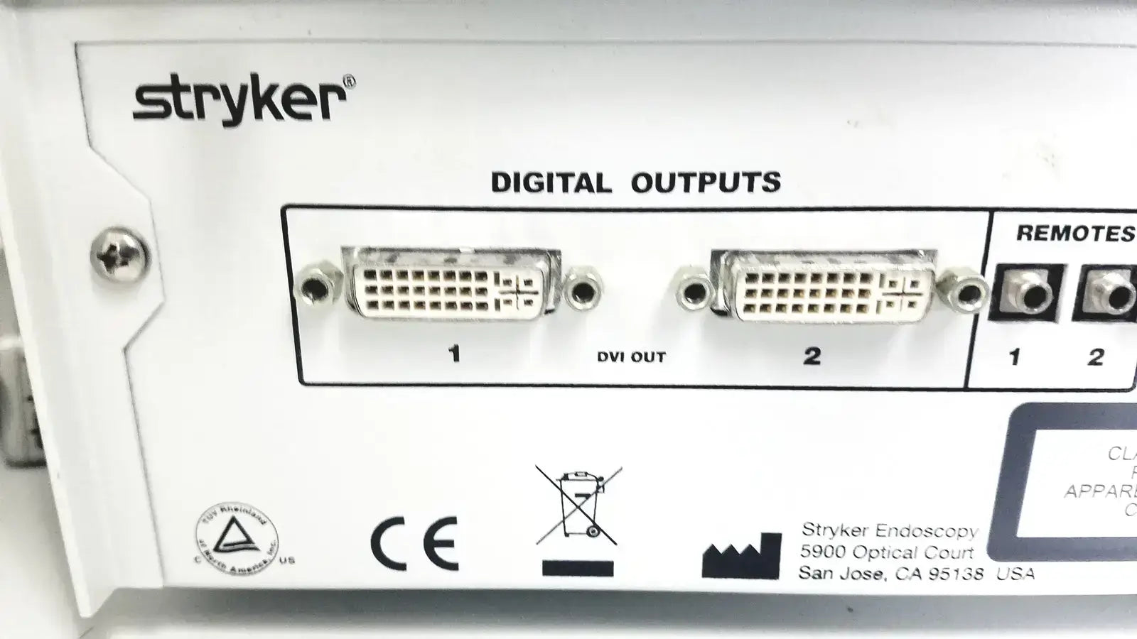 Stryker 21" Visionelect Falt Panel Monitor With High Defination Camera 1188 HD Surgical Video Monitor & Camera, as-is (for parts) product photo 4