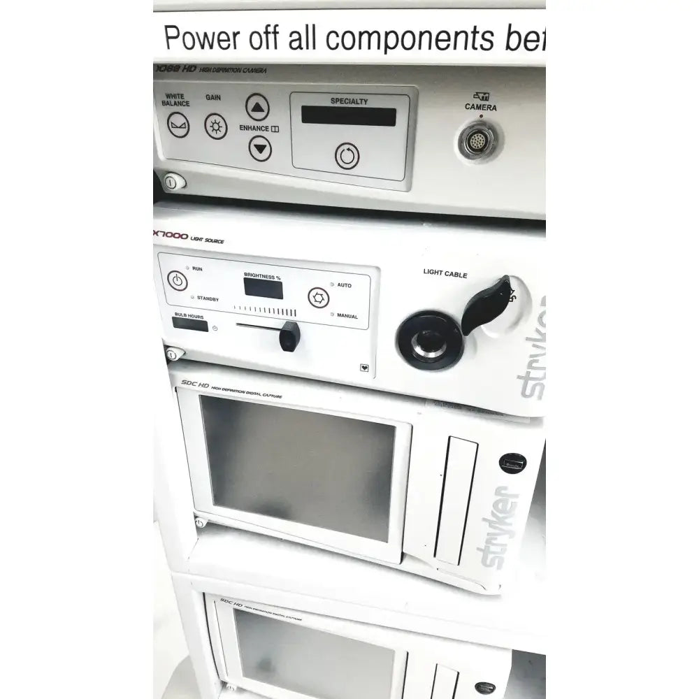 Stryker 21" Visionelect Falt Panel Monitor With High Defination Camera 1188 HD Surgical Video Monitor & Camera, as-is (for parts) product photo 3