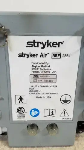 Stryker Air Stryker 2861 Low Air Loss Pump for SPR Plus Support Surface Pump, second-hand product photo 6