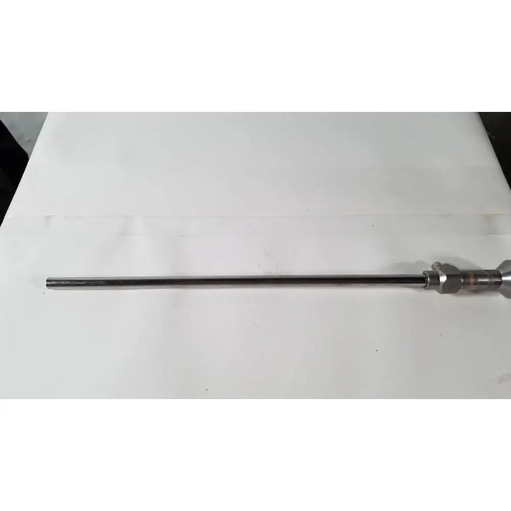 Stryker 380-10 10mm 0 degree rigid laparoscope with a sleek metallic shaft and complex jointed head for laparoscopy