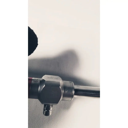 Silver metallic stryker 380-10mm 0 degree rigid laparoscope with hexagonal joint and red numerical markings
