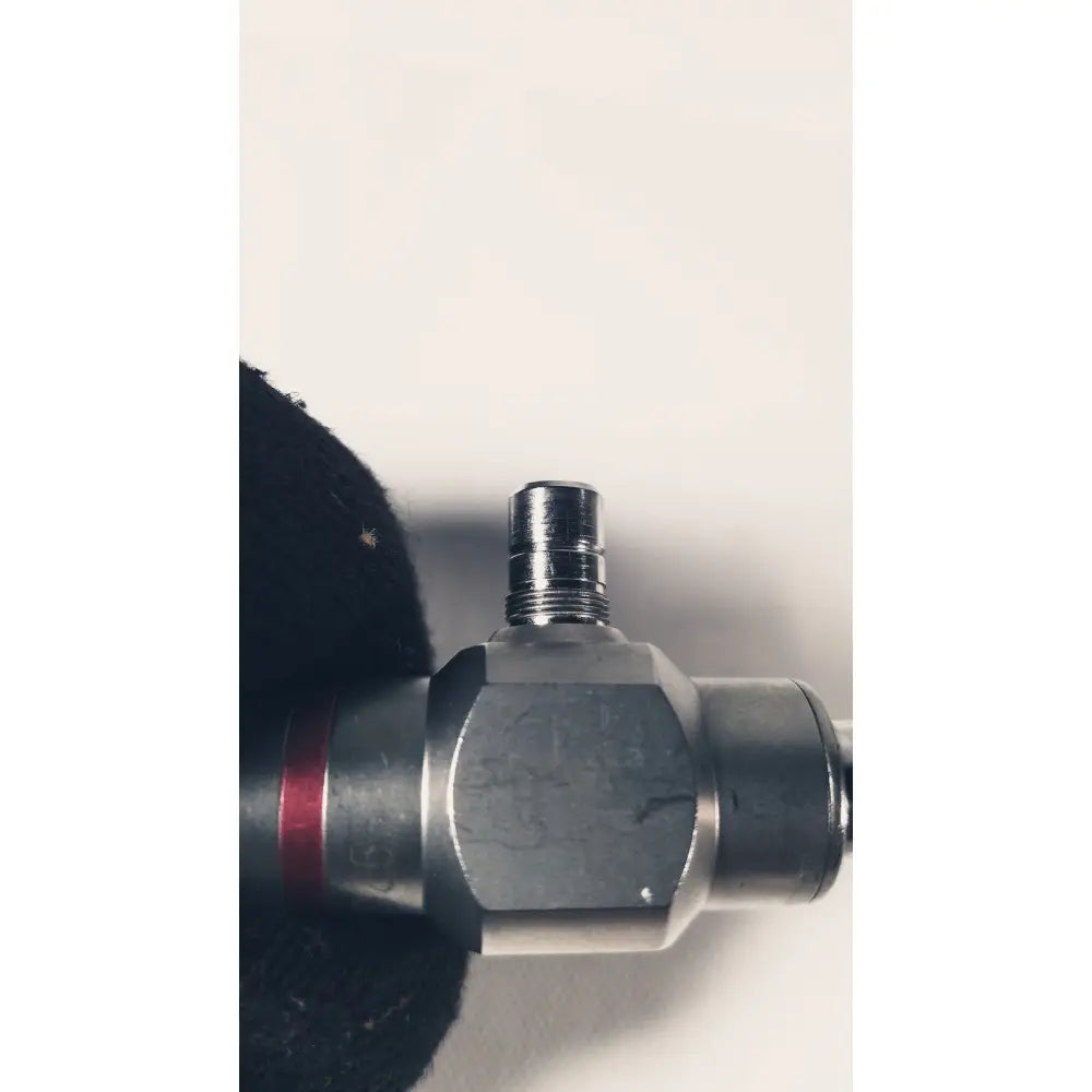 Silver metallic industrial valve with hexagonal body and threaded connections for stryker 380-10mm 0 degree rigid laparoscope