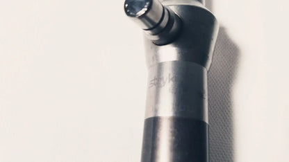 Silver and black torque wrench with polished metallic finish designed for reuse medical applications in stryker 380-11 laparoscope