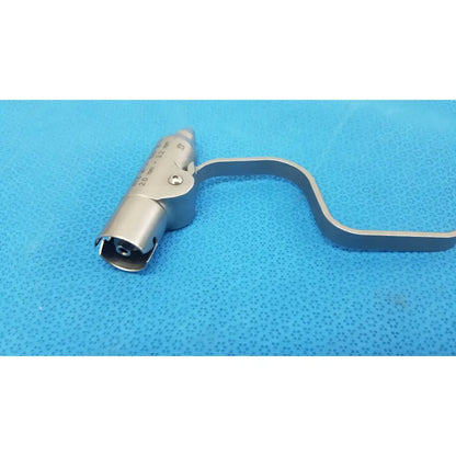 Stryker 4100-125-00 silver pin collet with curved handle and engraved measurements for reuse medical orthopedic instruments