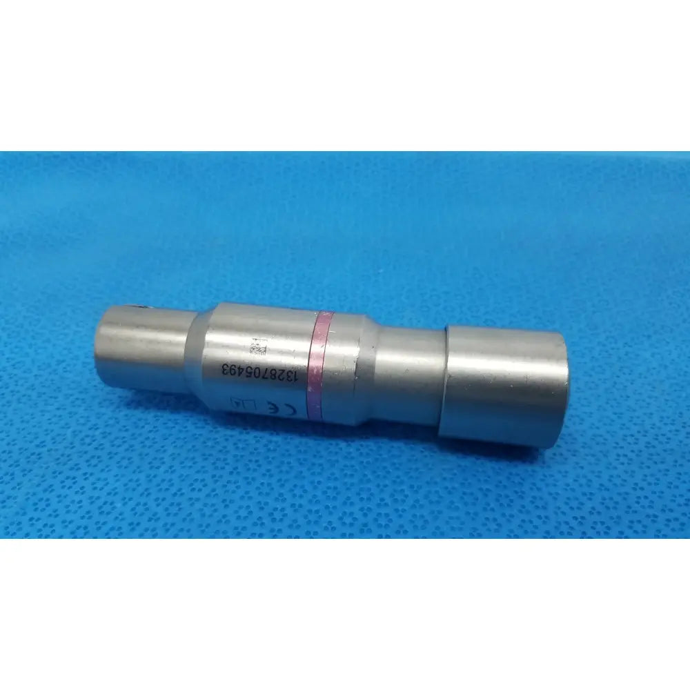 Stryker 4100-210-000 large reamer attachment in silver metallic with pink band and engraved serial number