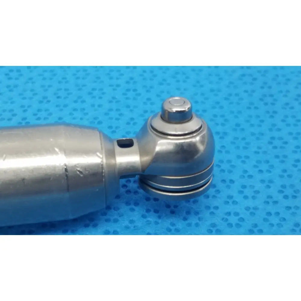 Silver surgical drill bit with polished metallic finish and threaded collar for reuse medical orthopedic saws stryker 4100-400 attachments