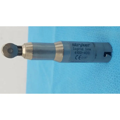 Stryker 4100-400 sagittal saw attachment metallic orthopedic saw with brass-colored accents for reuse medical use