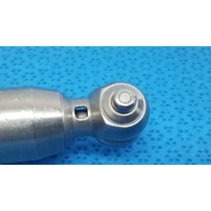 Stryker 4100-400 sagittal saw attachment in polished silver metal with rounded multi-tiered head for reuse medical orthopedic saws