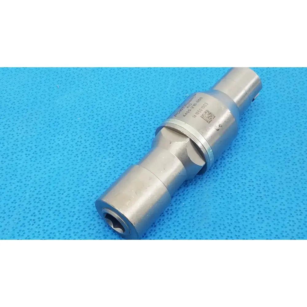 Stryker 4405-210-000 poweream large silver metallic adapter with hexagonal socket and engraved markings for reuse medical use