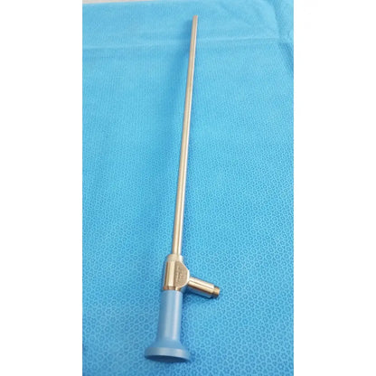 Silver autoclavable ideal eyes 10mm surgical endoscope with blue handle and metallic joints for medical use