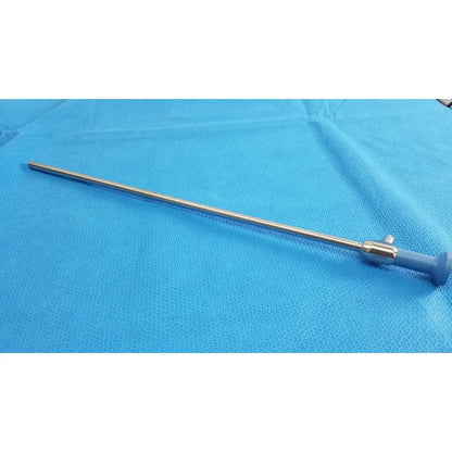 Silver surgical endoscope with blue ergonomic handle ideal eyes 10mm autoclavable for medical use by stryker