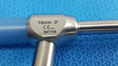 Silver stainless steel ideal eyes 10mm surgical instrument with blue handle and ce certification engraving