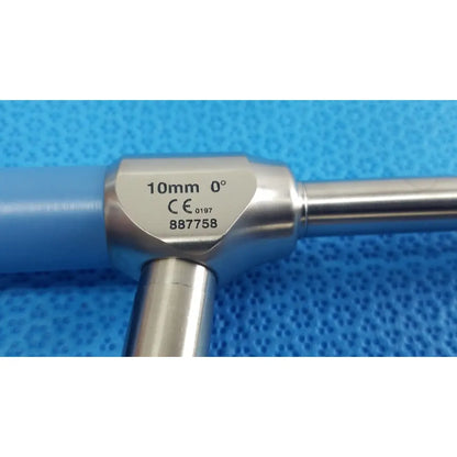 Silver stainless steel ideal eyes 10mm surgical instrument with blue handle and ce certification engraving