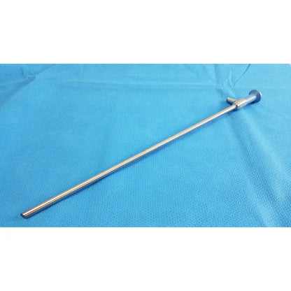 Silver ideal eyes 10mm surgical endoscope with slender metallic shaft and rounded capped tip for medical use