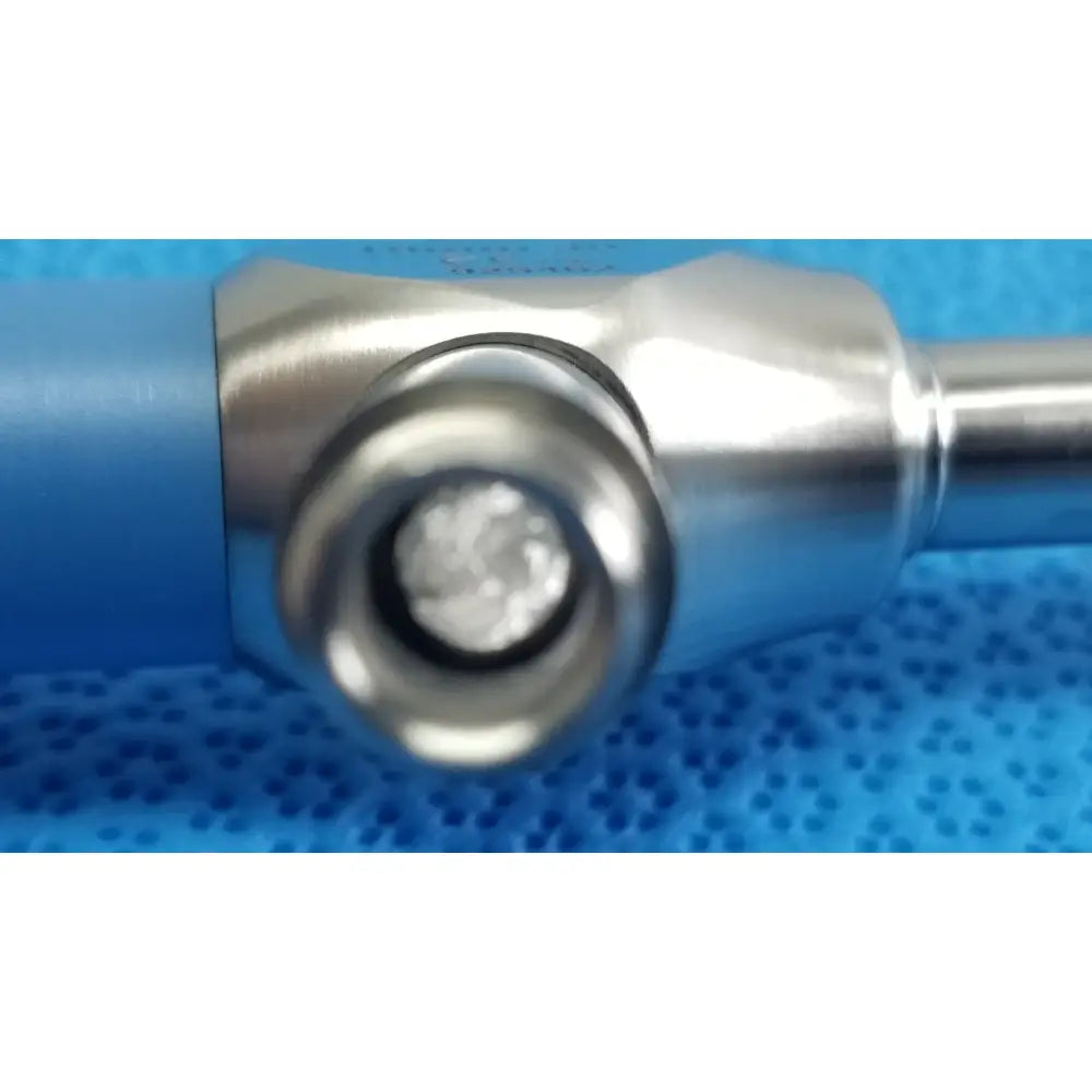 Silver surgical instrument with blue handle and metallic joint for stryker ideal eyes 10mm autoclavable use